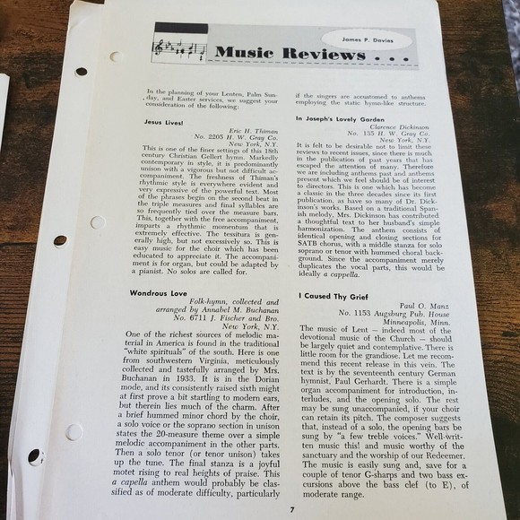 Accent Gospel Trumpet Company Church Music Library Vintage 1957 Sheet Music MN - Picture 10 of 12